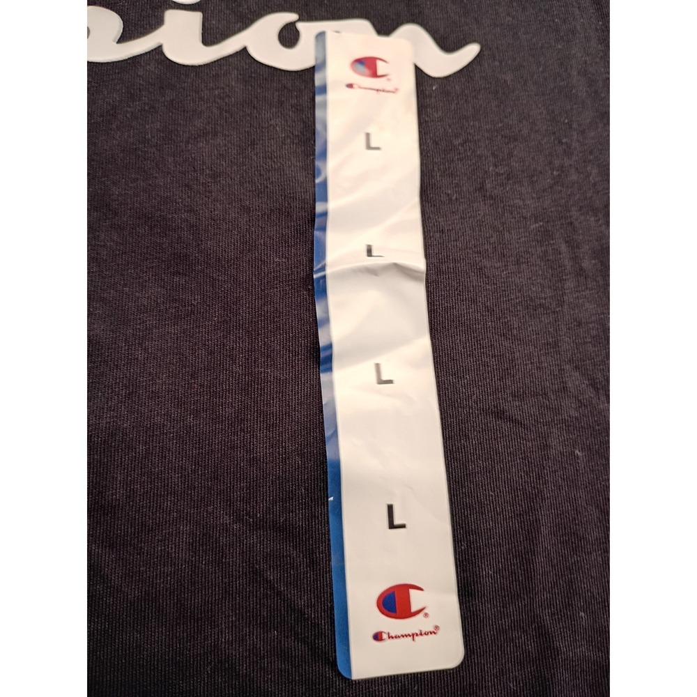 Champion Iconic Big Script Tee Black Men's L Short Sleeve Shirt Active Wear NWT - Picture 8 of 12